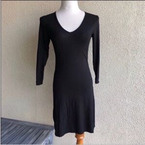 Black V-Neck Dress